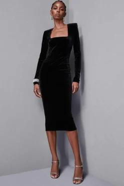 Abito bustier in velluto Essential