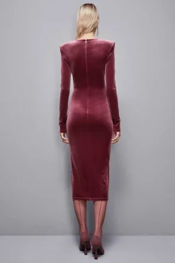 Abito bustier in velluto Essential