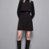 Abito con cintura in twill Essential