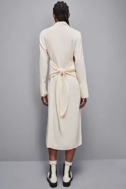 Abito con fusciacca in twill Essential