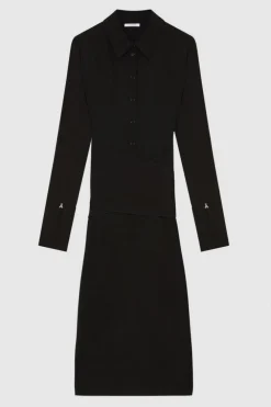 Abito con fusciacca in twill Essential
