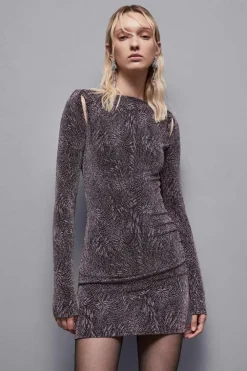 Abito cut out mini in jersey