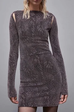 Abito cut out mini in jersey