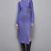 Abito midi in misto lana