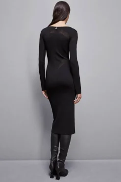 Abito midi in misto viscosa