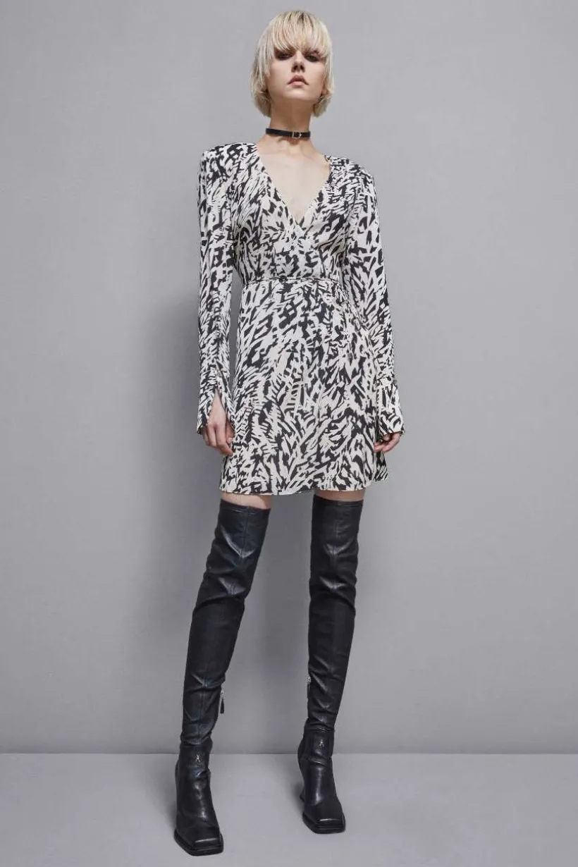 Abito mini in georgette