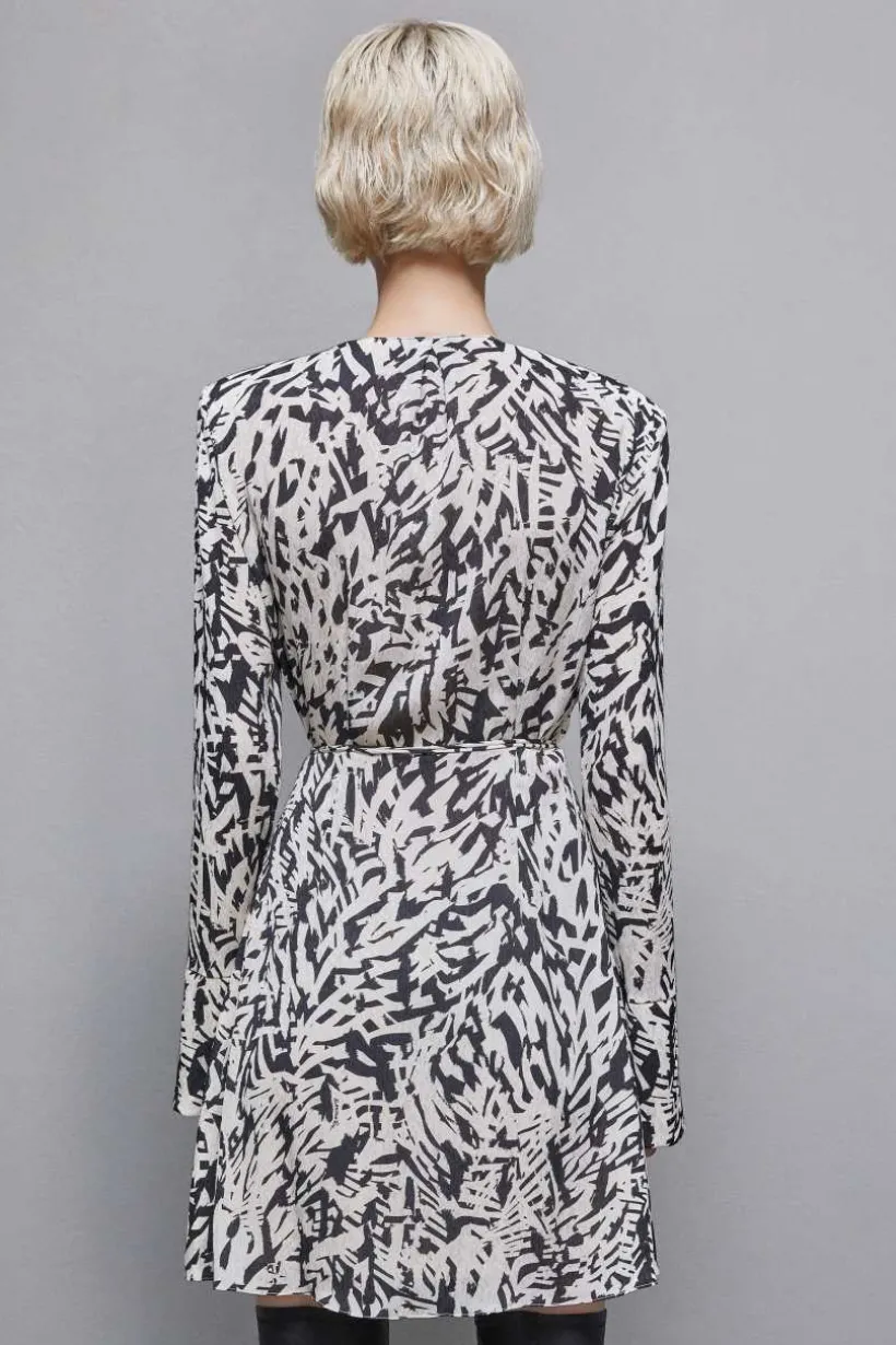 Abito mini in georgette