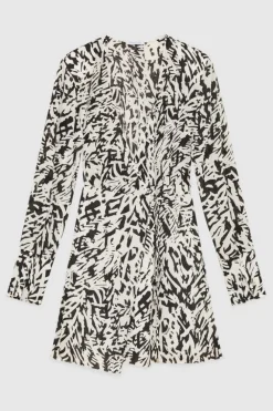 Abito mini in georgette