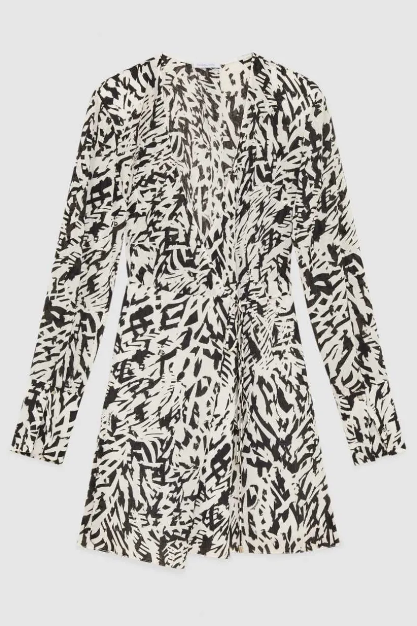 Abito mini in georgette