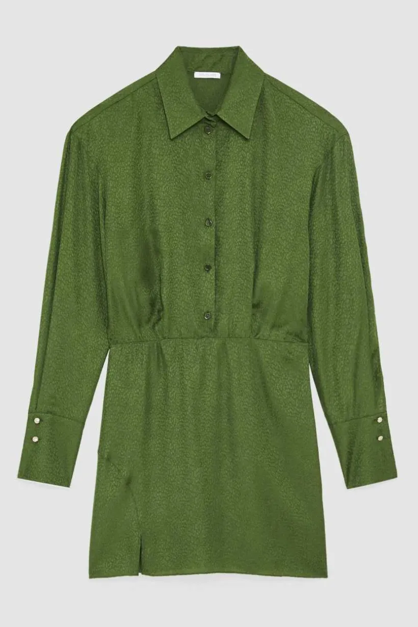 Abito mini in jacquard di viscosa