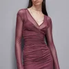 Abito mini in tulle stretch