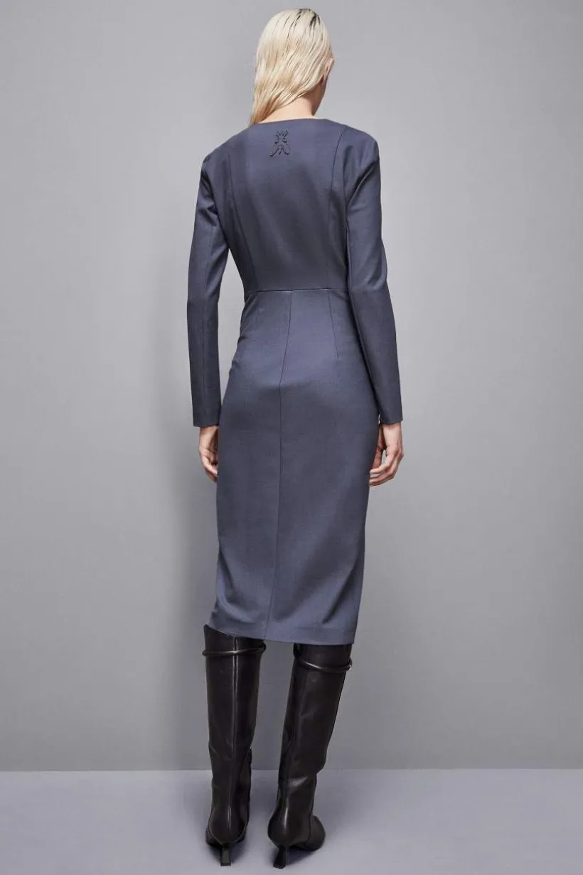 Abito slim fit in lana Essential