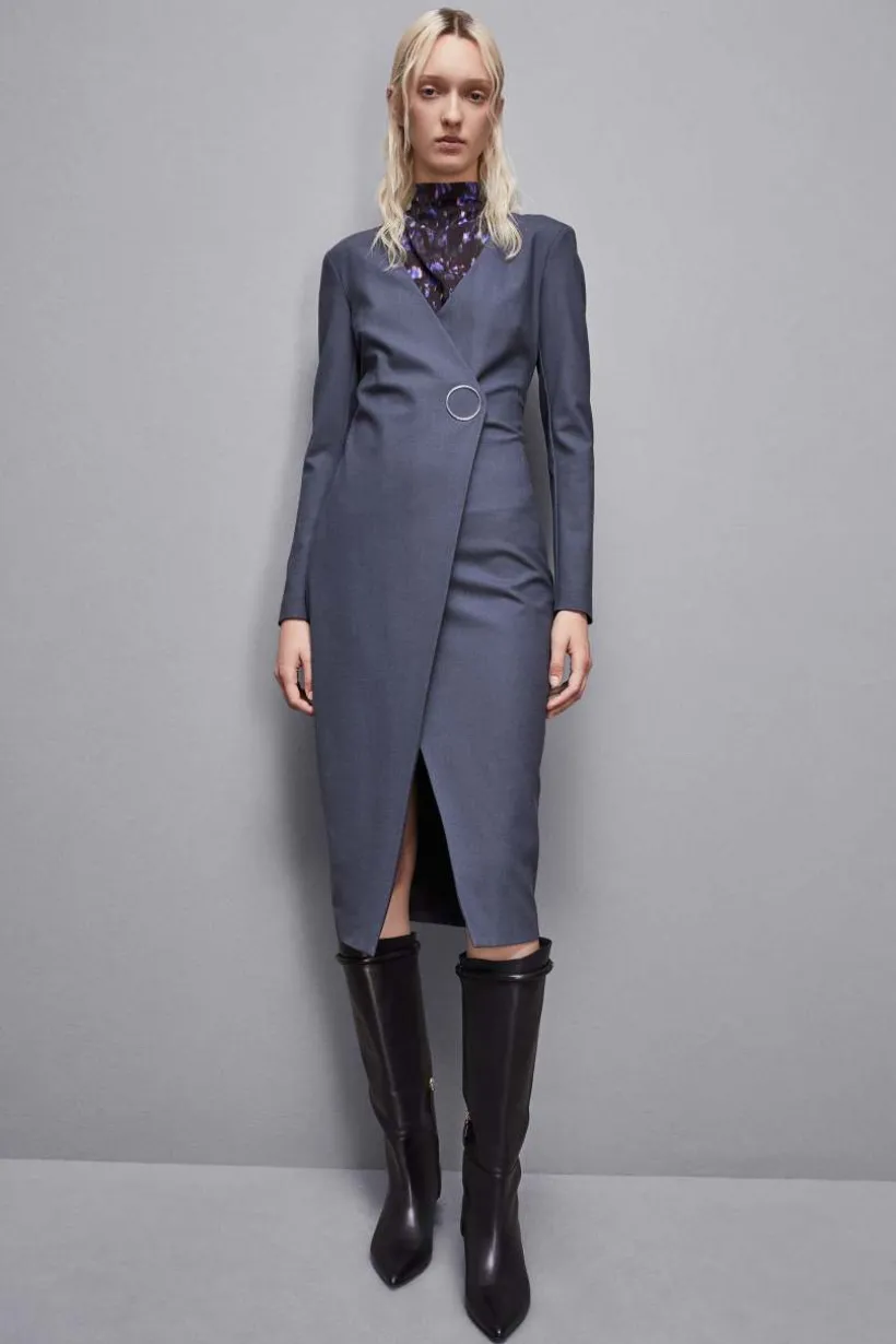 Abito slim fit in lana Essential
