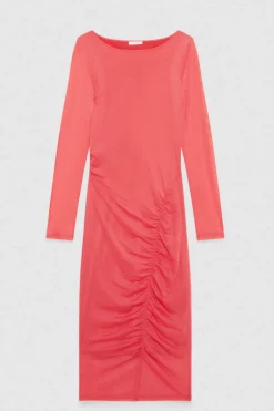 Abito stampato in tulle stretch