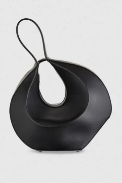 Bangle bag a spalla in pelle