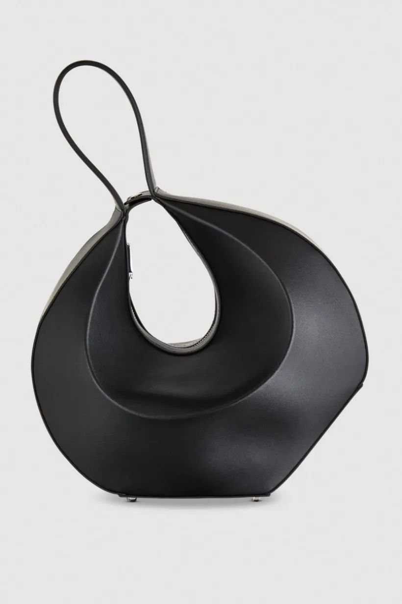 Bangle bag a spalla in pelle