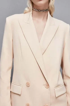 Blazer doppio petto in crepe Essential
