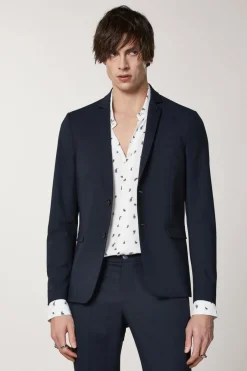 Blazer foderato in poliviscosa