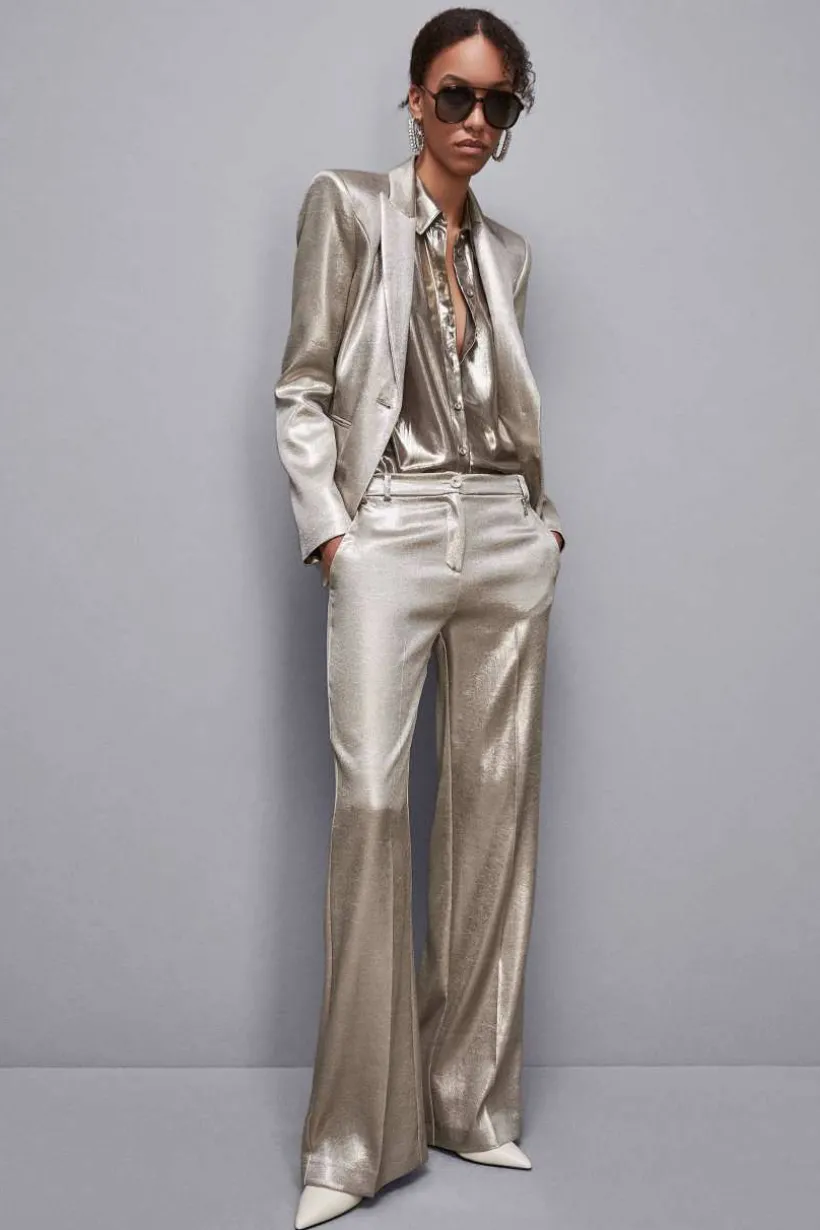 Blazer in raso crêpe