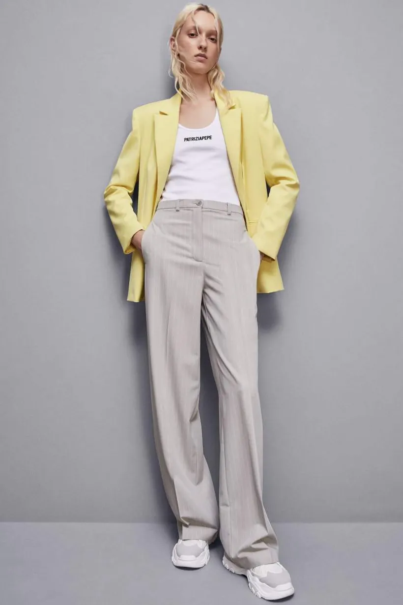 Blazer un bottone in flanella