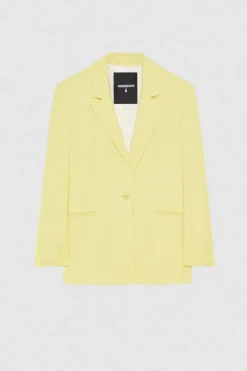 Blazer un bottone in flanella