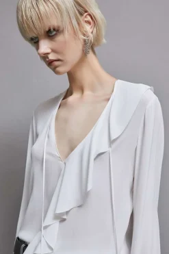 Blusa in crepe Essential