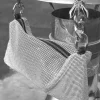 Borsa a spalla con strass