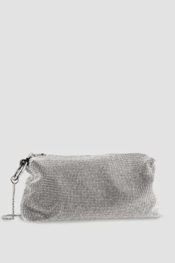 Borsa a spalla con strass