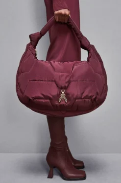 Borsa a spalla con zip in Nylon