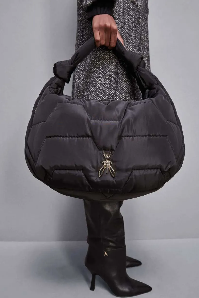 Borsa a spalla con zip in Nylon