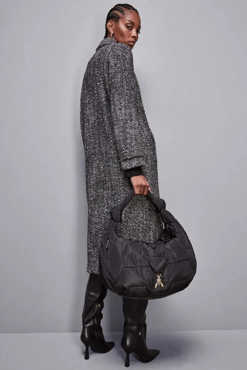 Borsa a spalla con zip in Nylon