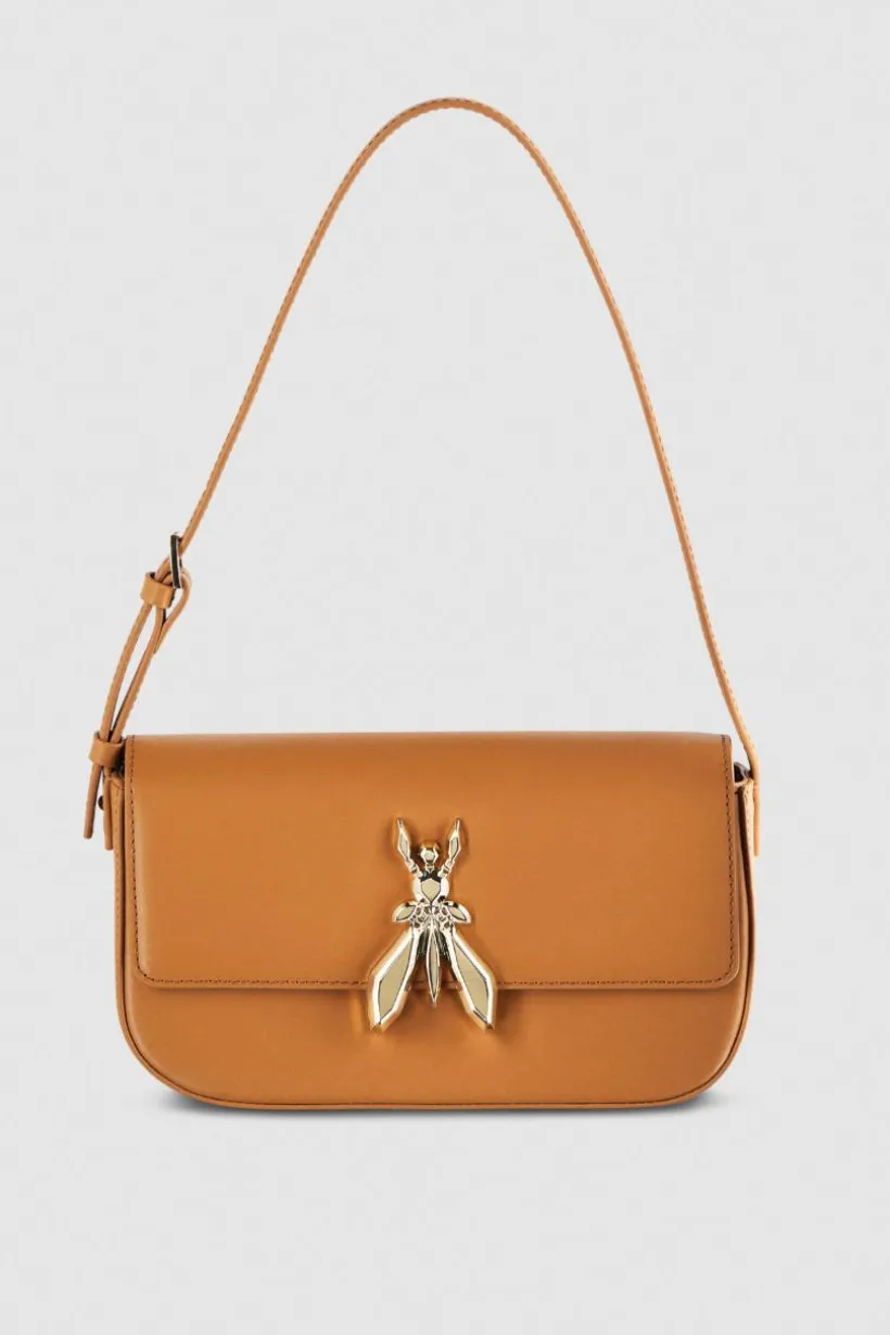 Borsa a spalla in pelle con tracolla