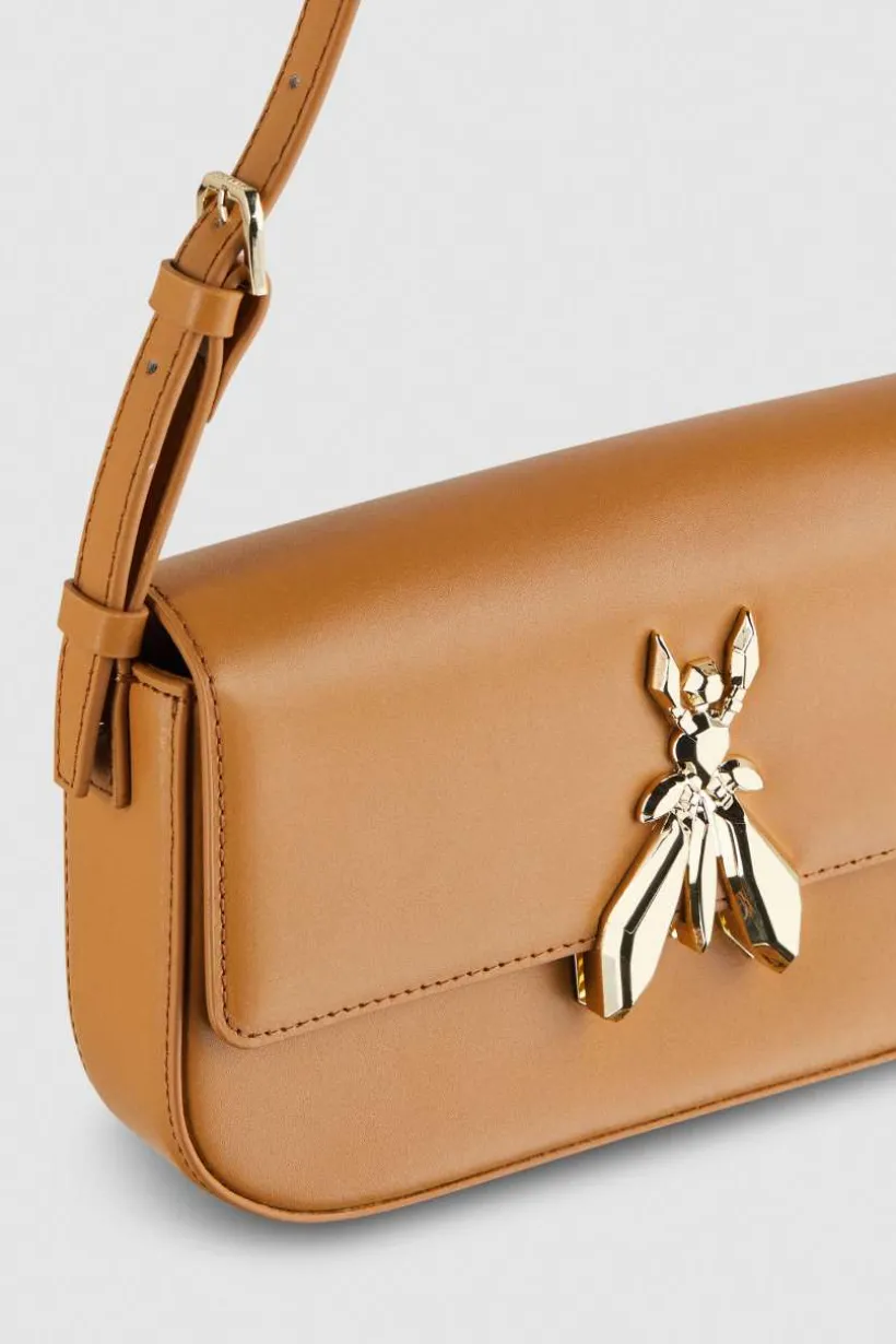 Borsa a spalla in pelle con tracolla