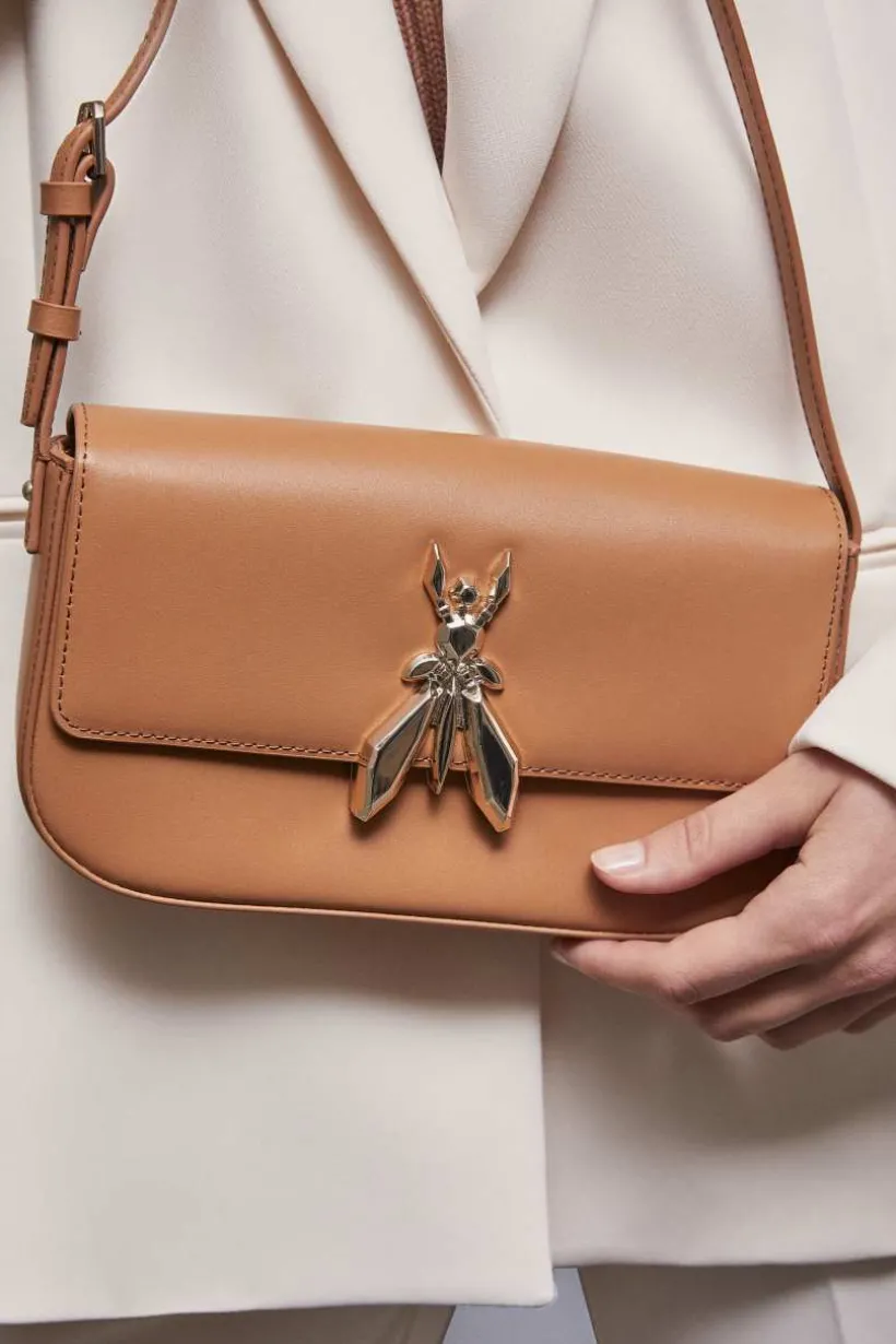 Borsa a spalla in pelle con tracolla