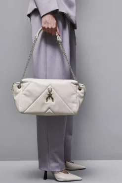 Borsa a spalla in pelle trapuntata