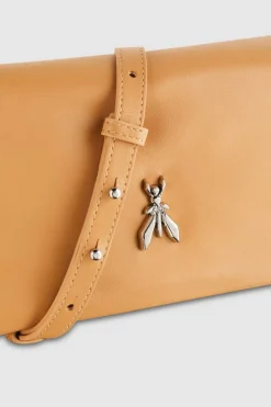 Borsa a tracolla con zip in pelle