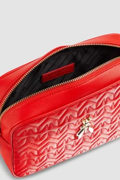 Borsa a tracolla in pelle trapuntata