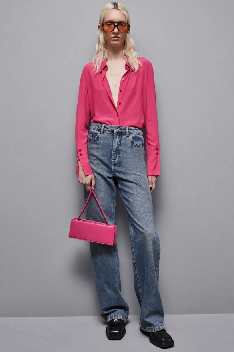 Borsa pocket a tracolla in pelle