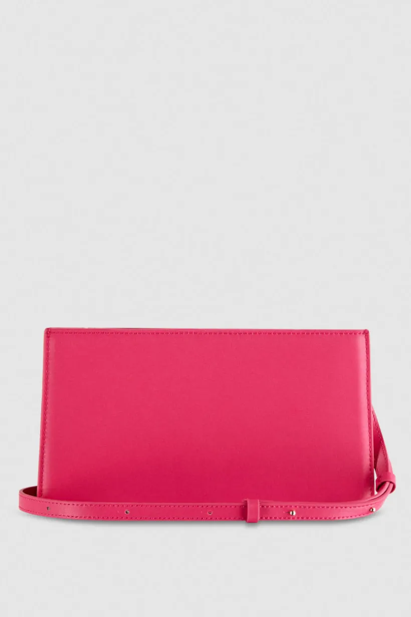 Borsa pocket con tracolla in pelle