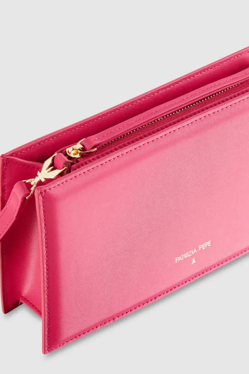 Borsa pocket con tracolla in pelle