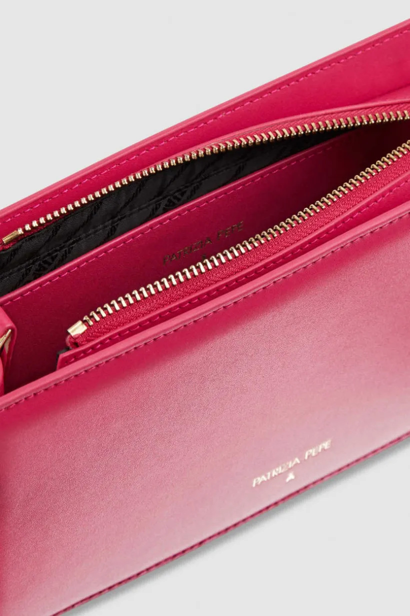 Borsa pocket con tracolla in pelle