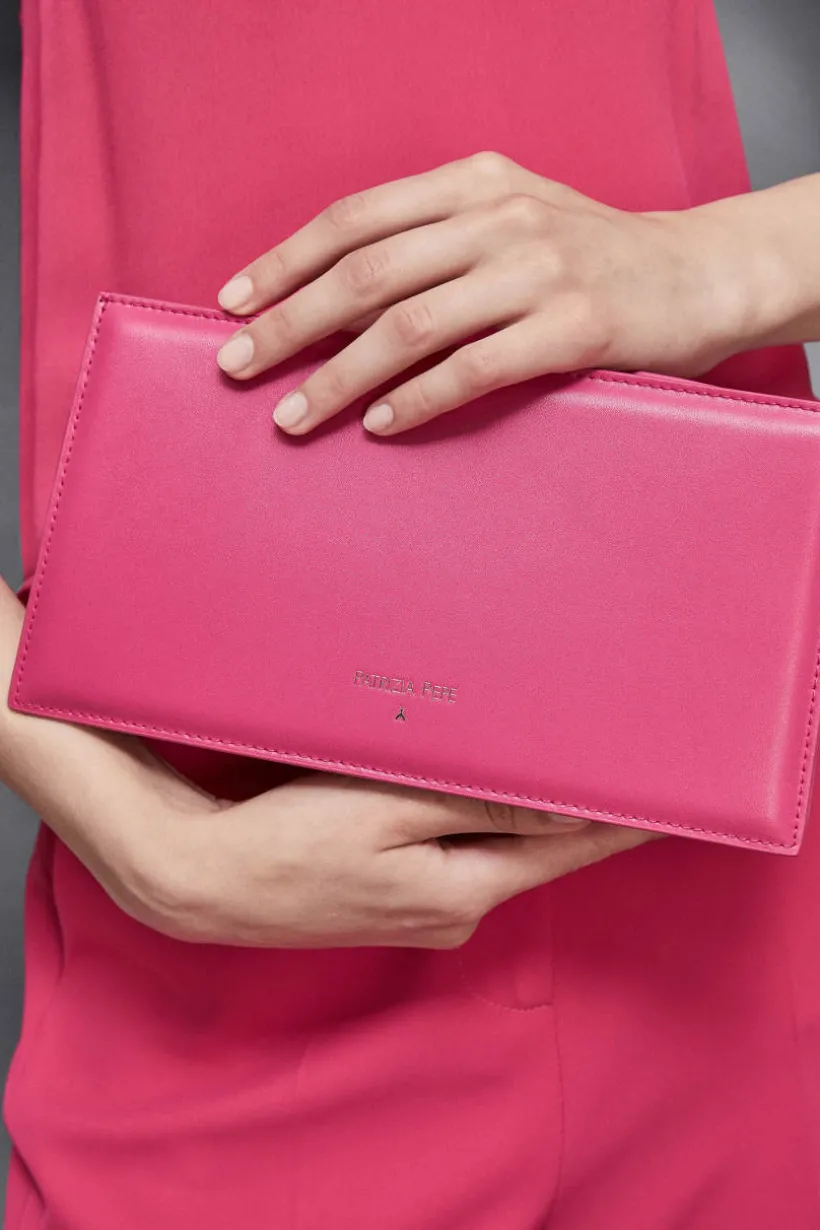 Borsa pocket con tracolla in pelle