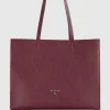 Borsa shopping in pelle martellata