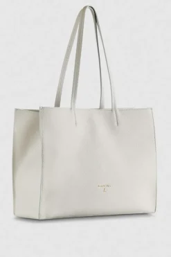 Borsa shopping in pelle martellata