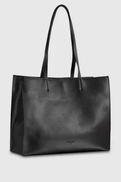 Borsa shopping in pelle martellata