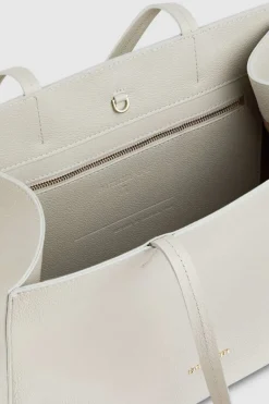 Borsa shopping in pelle martellata