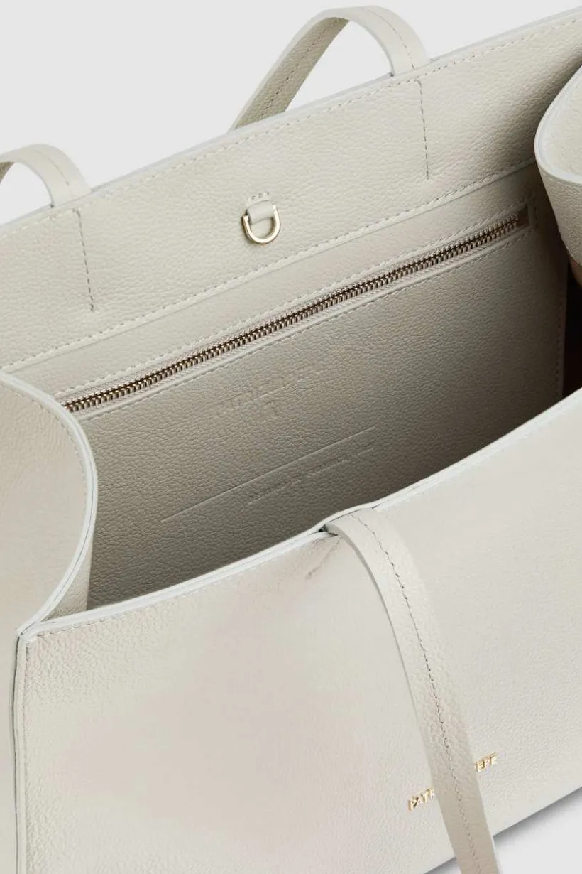 Borsa shopping in pelle martellata