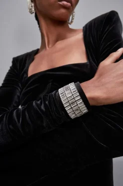 Bracciale a catena con strass