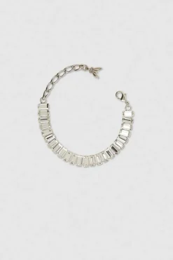 Bracciale con ciondolo e strass