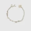 Bracciale in ottone con strass